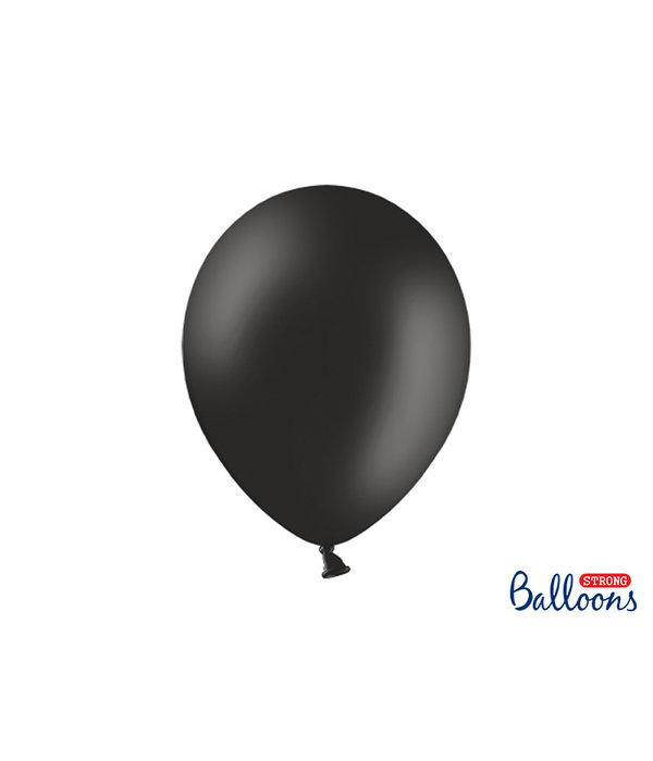 Pastel Ballonnen Zwart (50st)