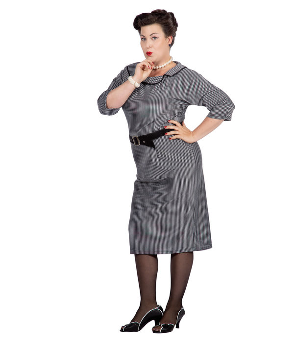 Jurk Rockabilly Jaren 50 Jacky Grijs