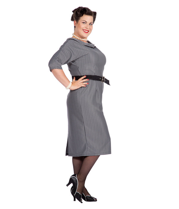 Jurk Rockabilly Jaren 50 Jacky Grijs