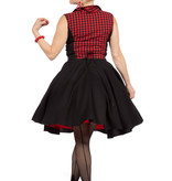 Rockabilly Kostuum Jaren 50 Rizzo Rood/Zwart