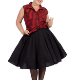Rockabilly Kostuum Jaren 50 Rizzo Rood/Zwart