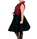 Rockabilly Kostuum Jaren 50 Rizzo Rood/Zwart