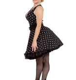 Jurk Rockabilly Jaren 50 Dottie Zwart