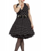 Jurk Rockabilly Jaren 50 Dottie Zwart