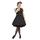 Jurk Rockabilly Jaren 50 Dottie Zwart