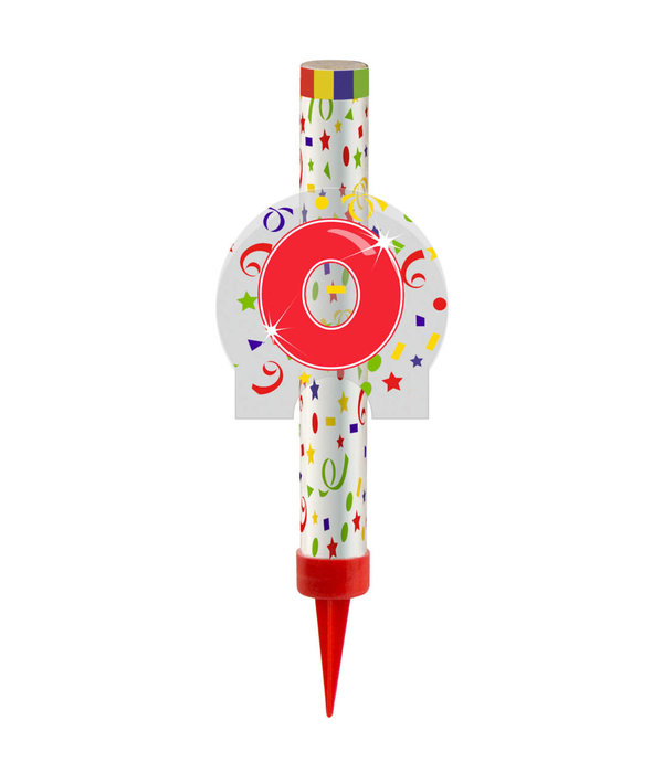 Ijsfontein Confetti Print Cijfer 0