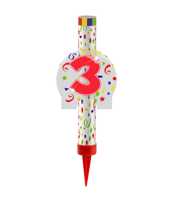 Ijsfontein Confetti Print Cijfer 3