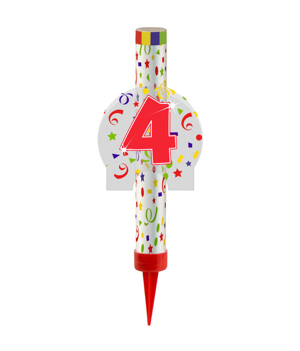 Ijsfontein Confetti Print Cijfer 4