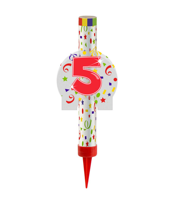 Ijsfontein Confetti Print Cijfer 5