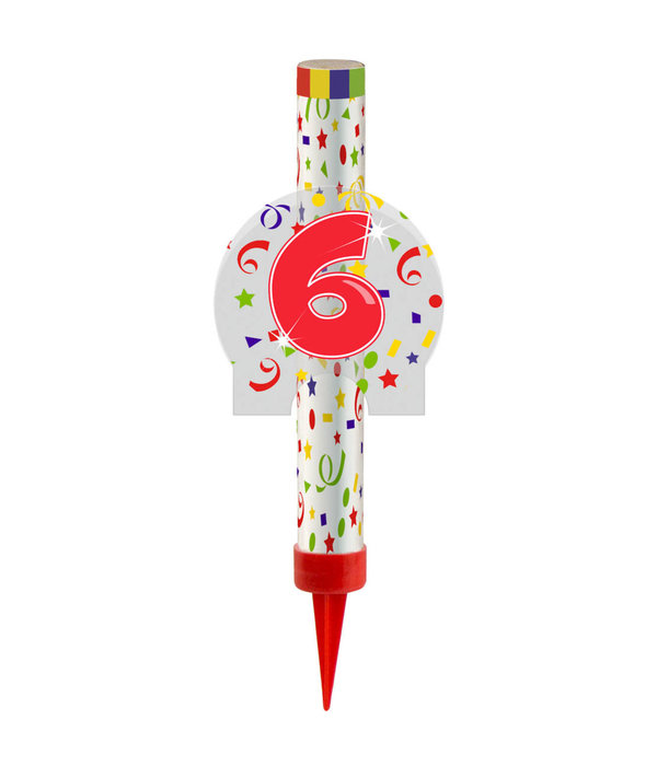 Ijsfontein Confetti Print Cijfer 6