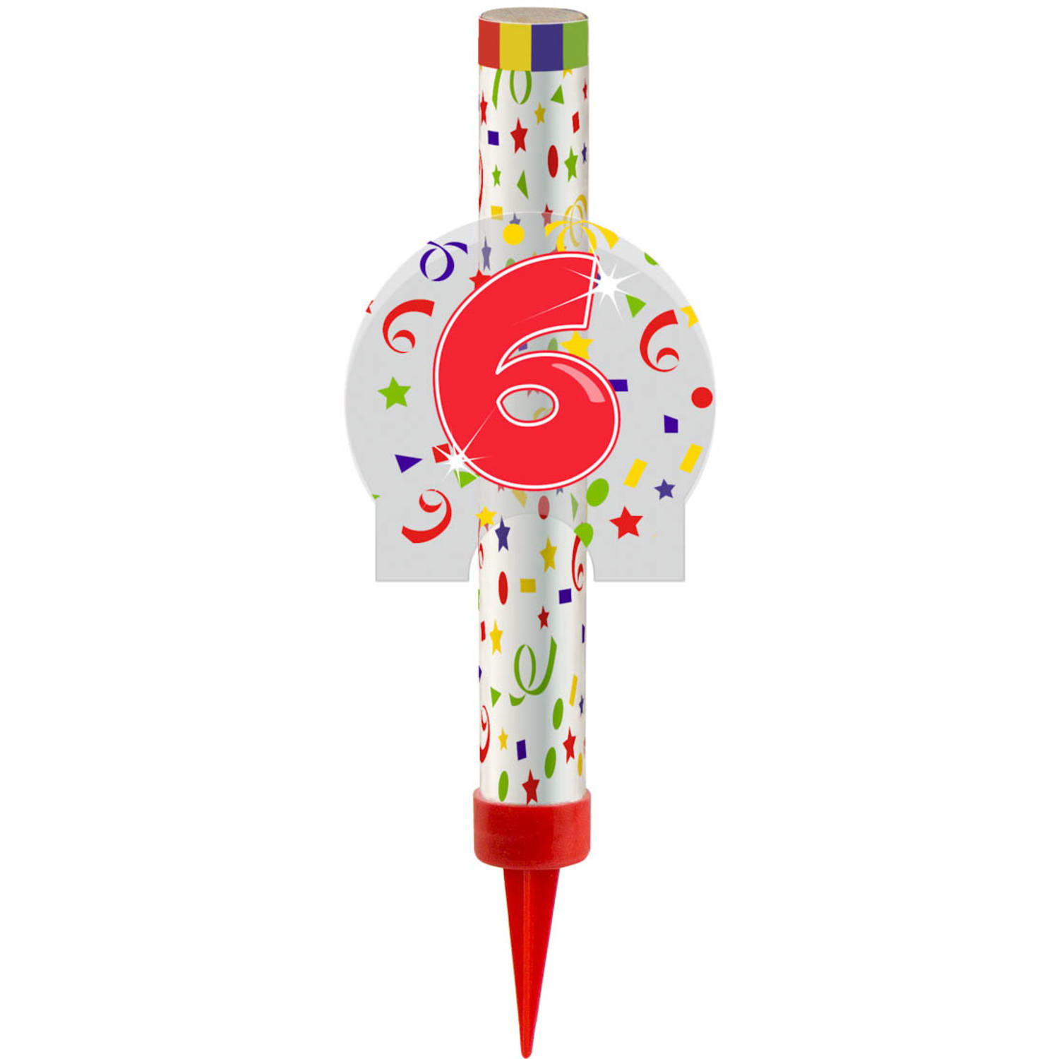 Ijsfontein Confetti Print Cijfer 6 afbeelding