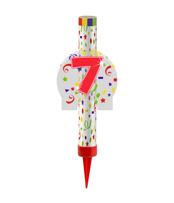 Ijsfontein Confetti Print Cijfer 7