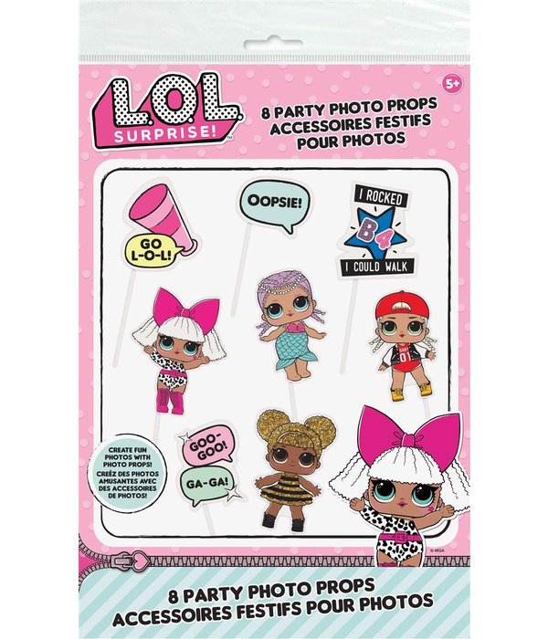 Photo Booth Set L.O.L Surprise (8st)