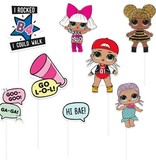 Photo Booth Set L.O.L Surprise (8st)