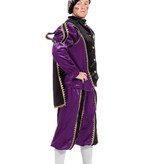 Pietenpak deluxe man paars/zwart