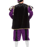 Pietenpak deluxe man paars/zwart