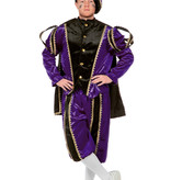 Pietenpak deluxe man paars/zwart
