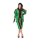 Pieten pak vrouw imitatie fluweel groen/zwart