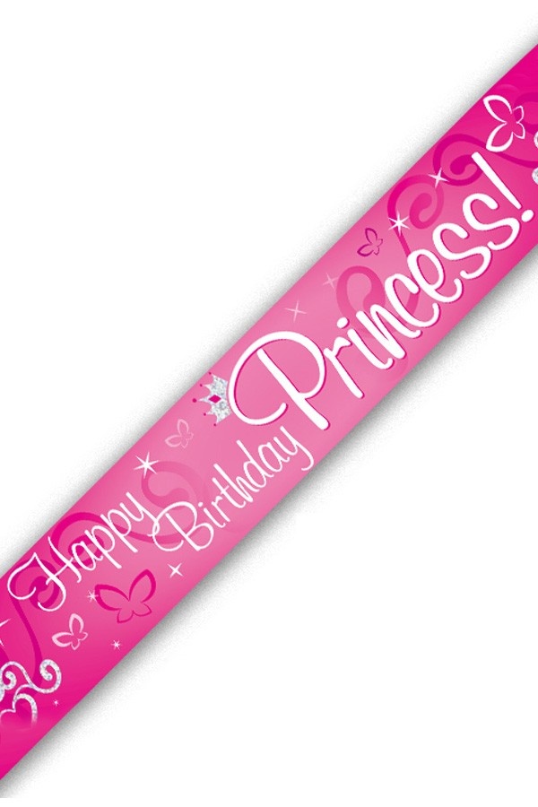 Banner &apos;Happy Birthday Princess&apos; (270cm)