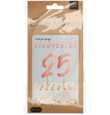 Cake Toppers Cijfers Roségoud Elegant Blush - 20 stuks