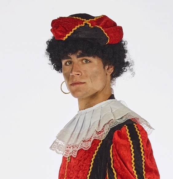 Pietenmuts zwart/rood afbeelding