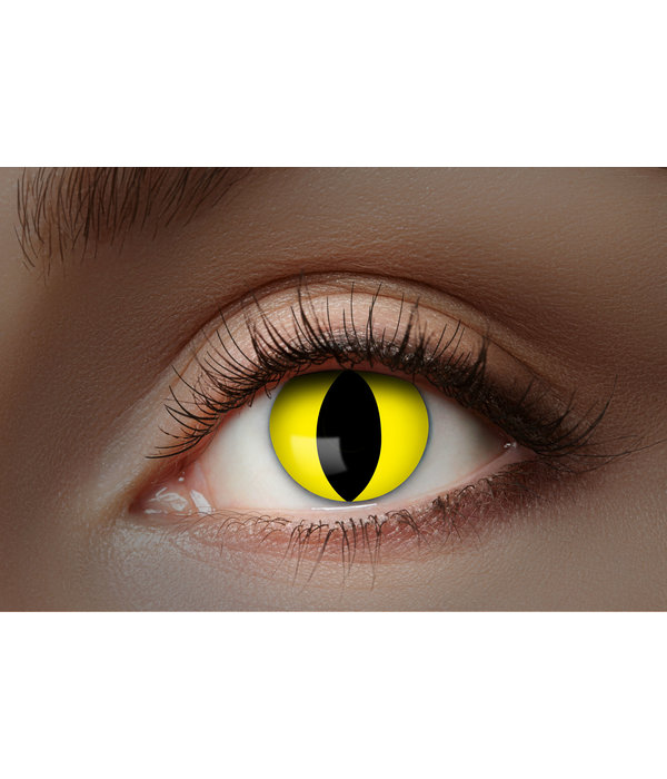 UV Flash Gele Kat kleurlenzen 1 Maand