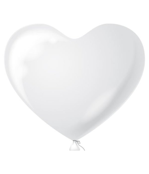 Ballonnen Hart Wit 38cm (100st)