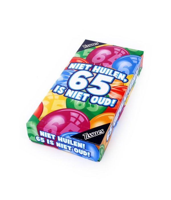 Tissuebox 65 jaar