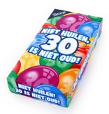 Tissuebox 'Niet huilen, 30 is niet oud'