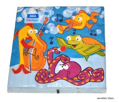 Servetten Zeedieren (20st) afbeelding