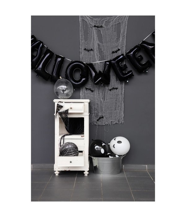 Folieballonnen Letter Halloween Zwart