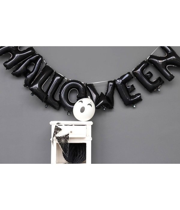 Folieballonnen Letter Halloween Zwart