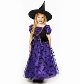 Heksenjurk Kind Paars Premium + Hoed