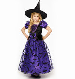Heksenjurk Kind Paars Premium + Hoed