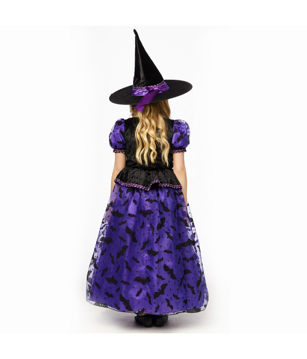 Heksenjurk Kind Paars Premium + Hoed
