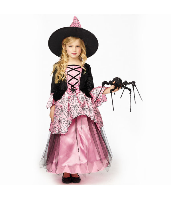 Heksenjurk Kind Roze Premium + Hoed