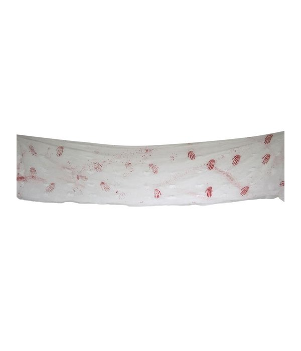 Halloween Banner Bloed Handen (4m)
