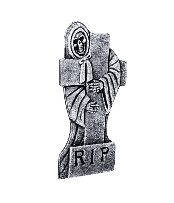 Halloween Grafsteen RIP Skull 41x20cm