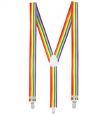 Party bretels regenboog
