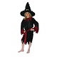 Kostuum Heks kind zwart/bordeaux