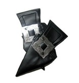 Schoenovertrekken met gesp Heks