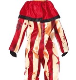 Killer Clown Jumpsuit kind Gestreept
