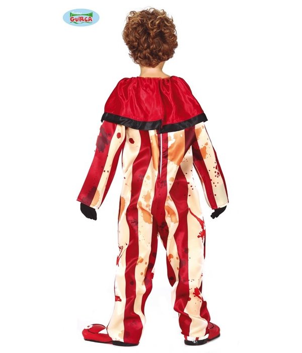 Killer Clown Jumpsuit kind Gestreept