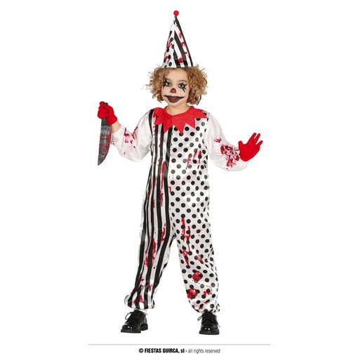 Horror Clown Pierrot Jumpsuit Kind