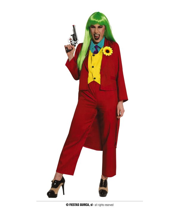 The Joker Kostuum Dames Rood