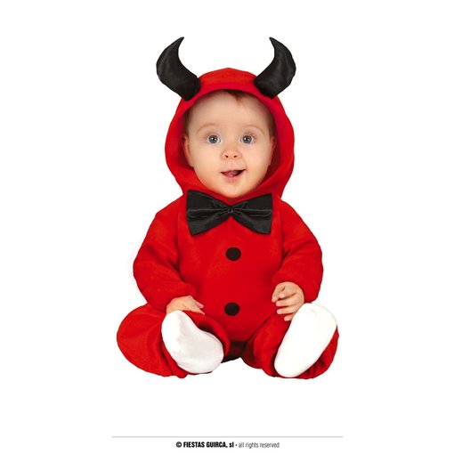Duivel Jumpsuit Rood Baby Met Strik
