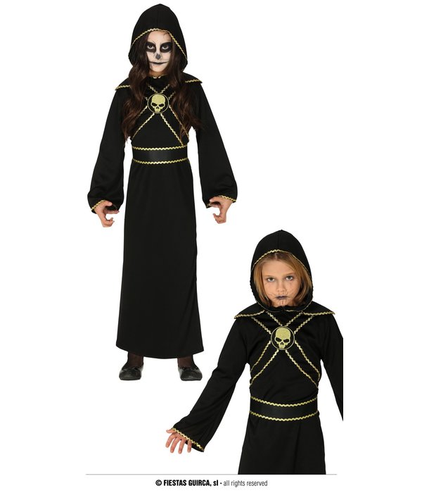 Duistere Tovenares Kostuum Kind Goud/Zwart