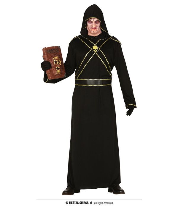 Duistere Tovenaar Kostuum Man Goud/Zwart