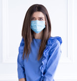 Wegwerp Mondkapje 3-Laags Blauw