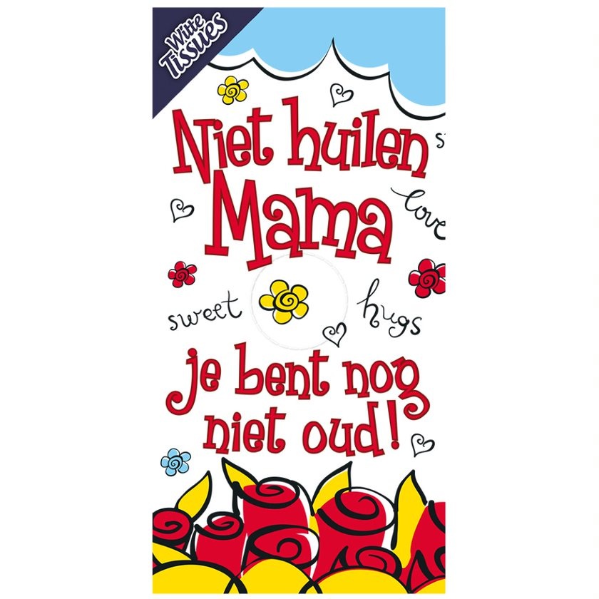 Tissuebox - Niet huilen mama, Je bent nog niet oud afbeelding